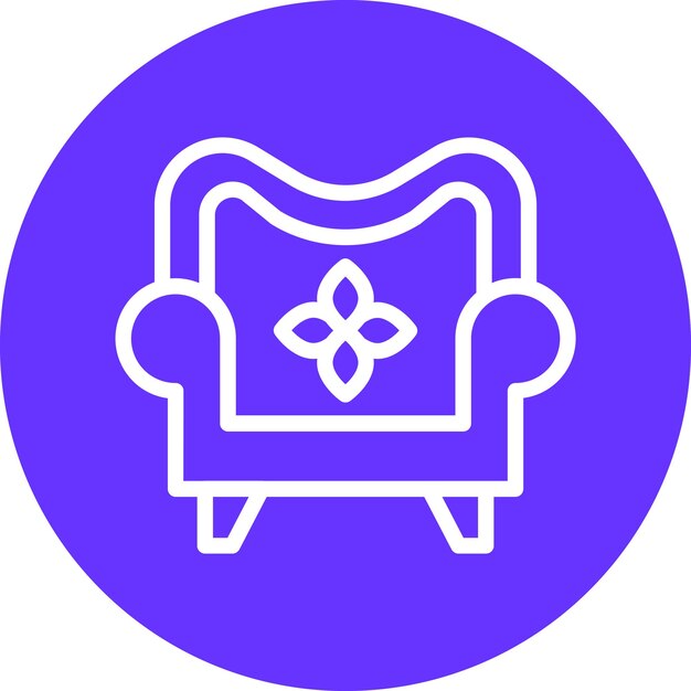 Diseño vectorial Estilo del icono del sofá