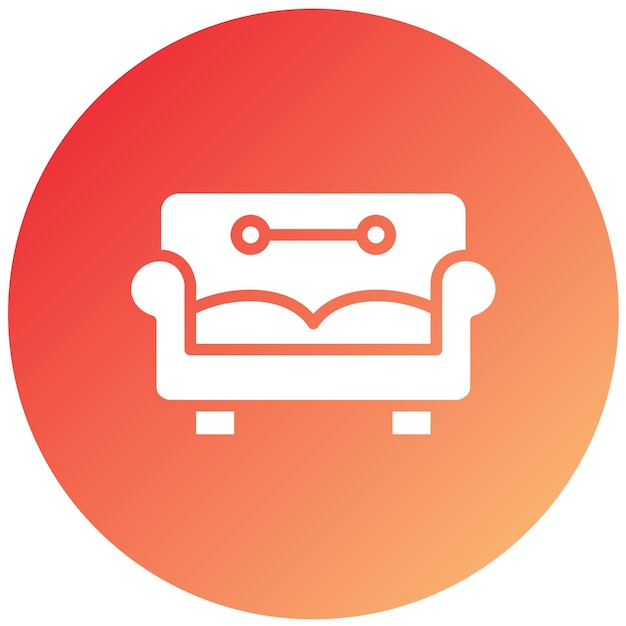 Diseño vectorial Estilo del icono del sofá