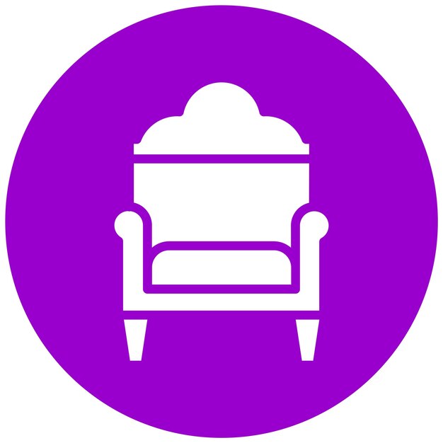 Diseño vectorial Estilo del icono del sofá