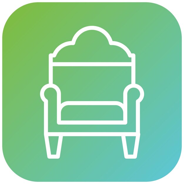 Diseño vectorial Estilo del icono del sofá