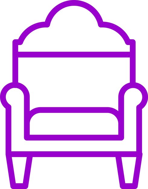 Diseño vectorial Estilo del icono del sofá