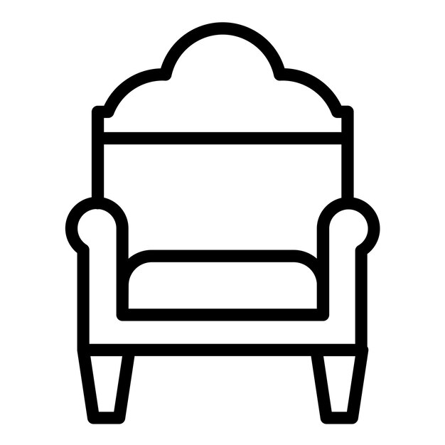 Diseño vectorial Estilo del icono del sofá