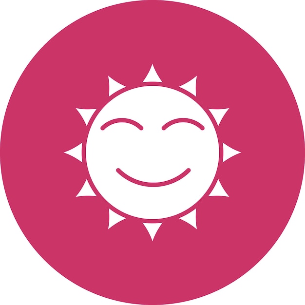 Diseño vectorial Estilo del ícono del sol