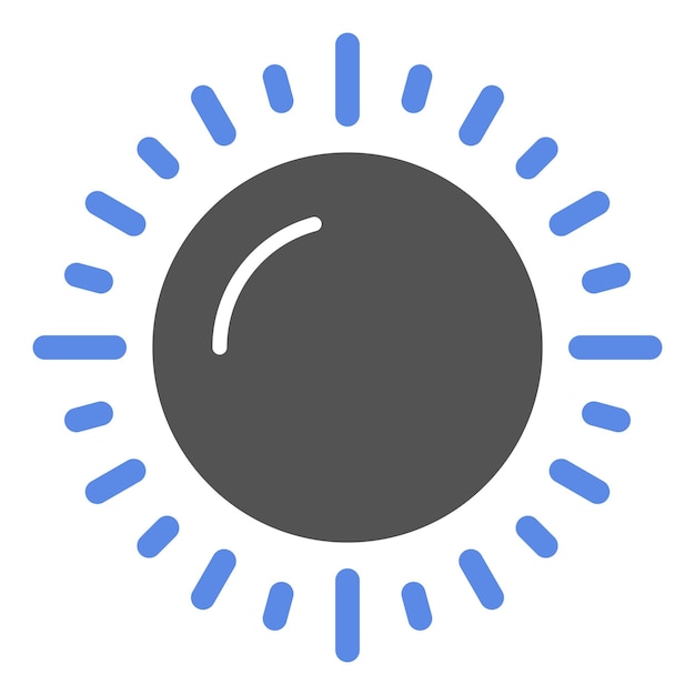 Diseño vectorial Estilo del ícono del sol