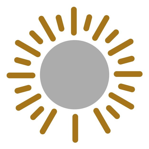 Diseño vectorial Estilo del ícono del sol