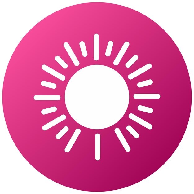 Diseño vectorial Estilo del ícono del sol