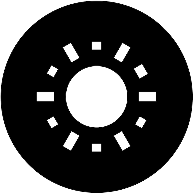 Diseño vectorial Estilo del ícono del sol