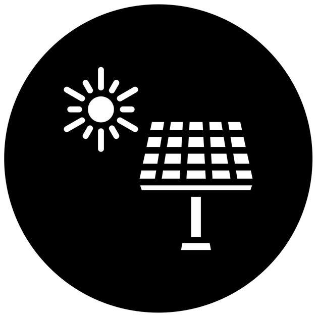 Diseño vectorial Estilo del icono solar