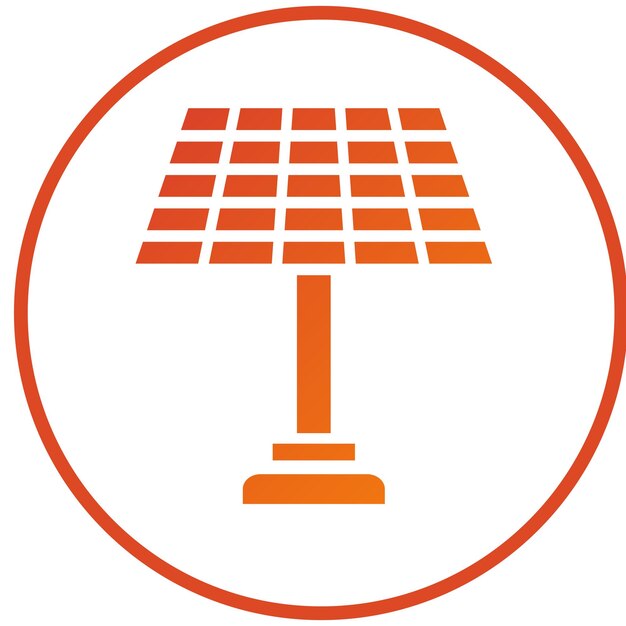 Diseño vectorial Estilo del icono solar