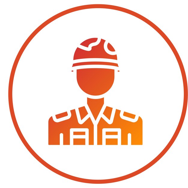 Diseño vectorial Estilo del icono del soldado