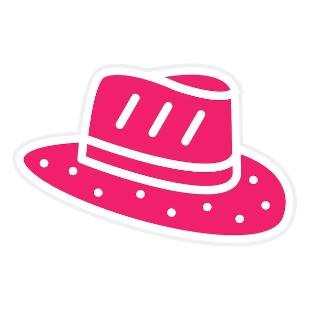 Diseño vectorial estilo de icono de sombrero de detective