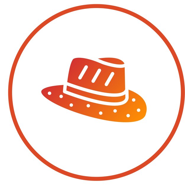 Diseño vectorial estilo de icono de sombrero de detective