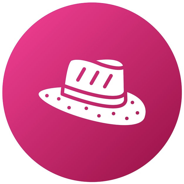 Diseño vectorial estilo de icono de sombrero de detective