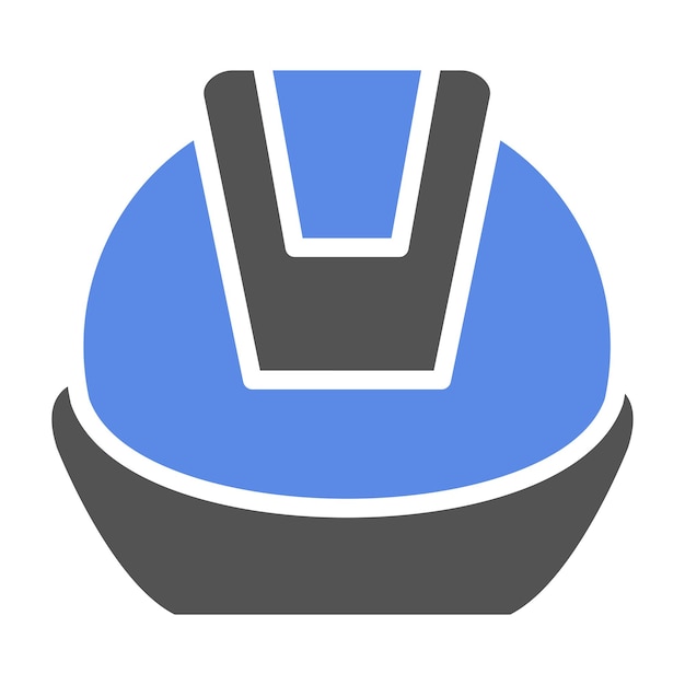 Diseño vectorial de estilo de icono de sombrero duro