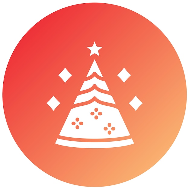 Diseño vectorial de estilo de icono de sombrero de fiesta