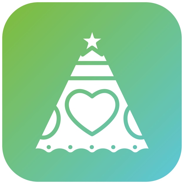 Diseño vectorial de estilo de icono de sombrero de fiesta