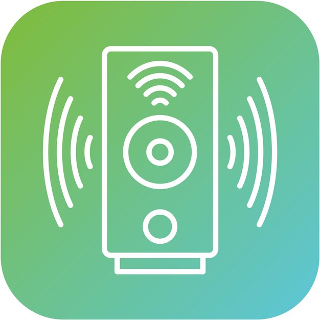 Diseño vectorial Estilo de icono de sonido inteligente