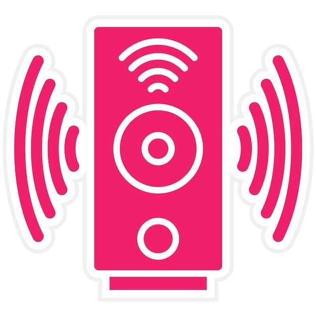 Diseño vectorial Estilo de icono de sonido inteligente