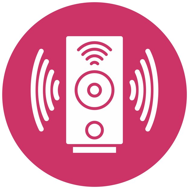Diseño vectorial Estilo de icono de sonido inteligente
