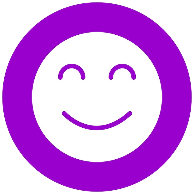 Diseño vectorial de estilo de icono de sonrisa