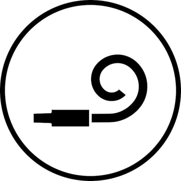 Diseño vectorial Estilo del icono del soplador de la fiesta