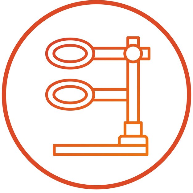 Diseño vectorial Estilo del icono del soporte del anillo