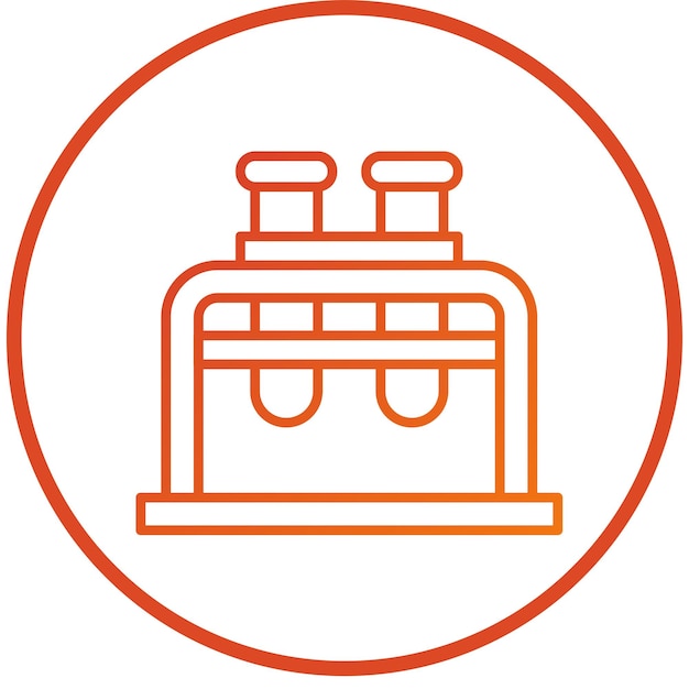 Diseño vectorial Estilo del icono del soporte del tubo de ensayo