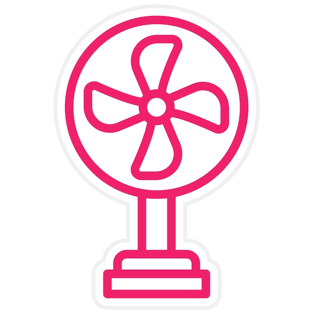 Diseño vectorial Estilo del icono del soporte del ventilador