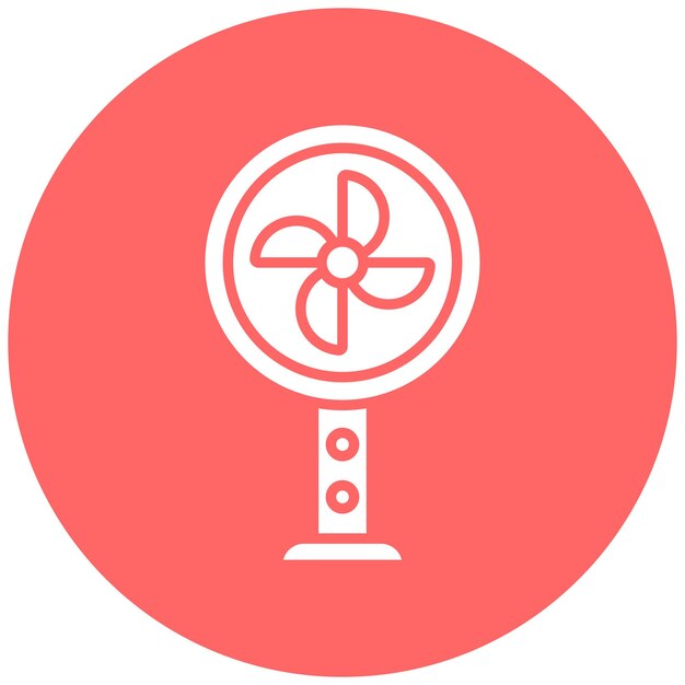 Diseño vectorial Estilo del icono del soporte del ventilador