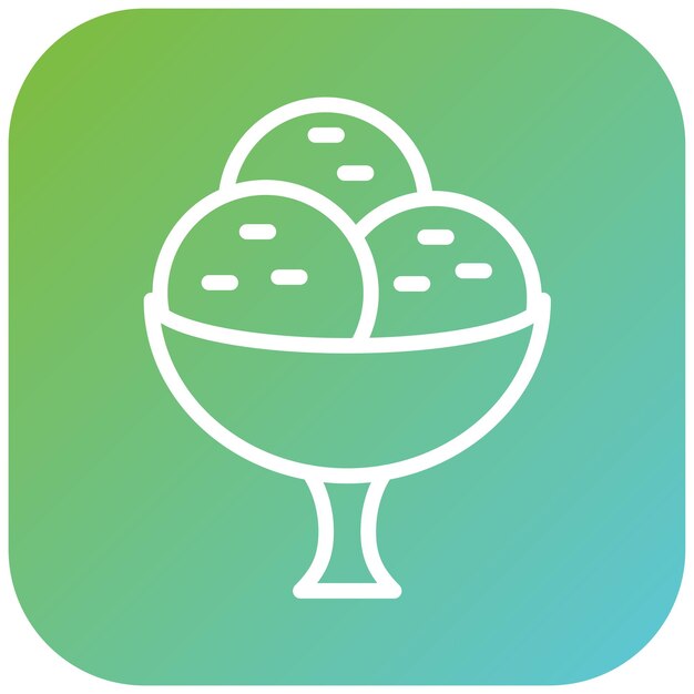 Diseño vectorial Estilo del icono de Sorbet