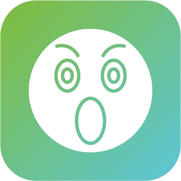 Diseño vectorial Estilo de icono sorprendido