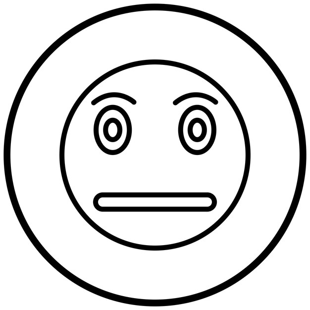 Diseño vectorial Estilo de icono sospechoso