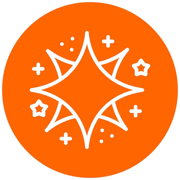 Diseño vectorial Estilo del icono de Spangle