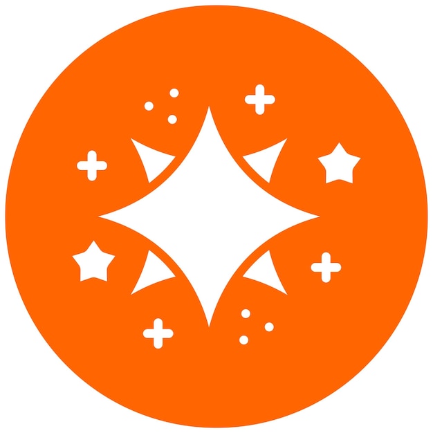 Diseño vectorial Estilo del icono de Spangle