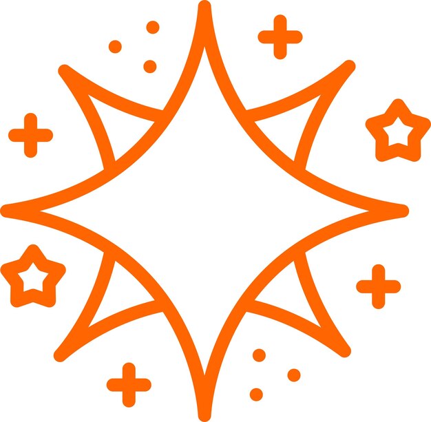 Diseño vectorial Estilo del icono de Spangle