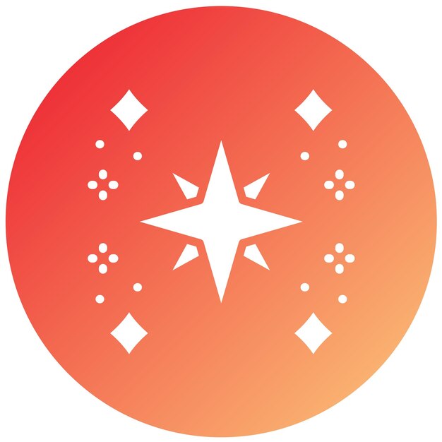 Diseño vectorial estilo de icono Sparkler