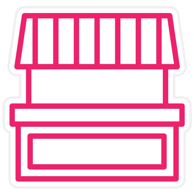 Diseño vectorial del estilo del icono de Spice Bazaar