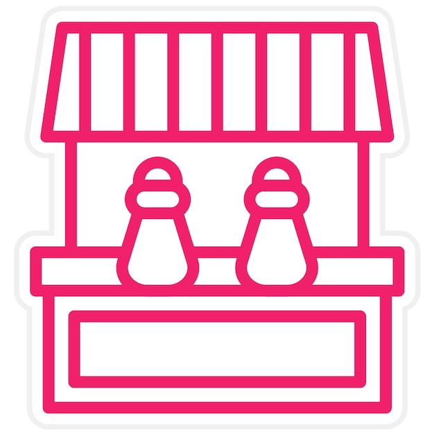 Diseño vectorial del estilo del icono de Spice Emporium