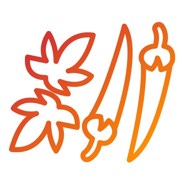 Diseño vectorial del estilo del icono de Spice Treasury