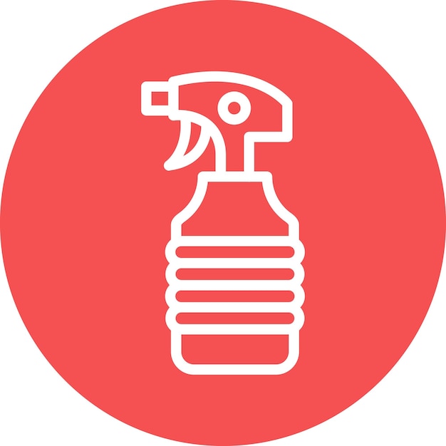 Diseño vectorial Estilo del icono del spray de limpieza