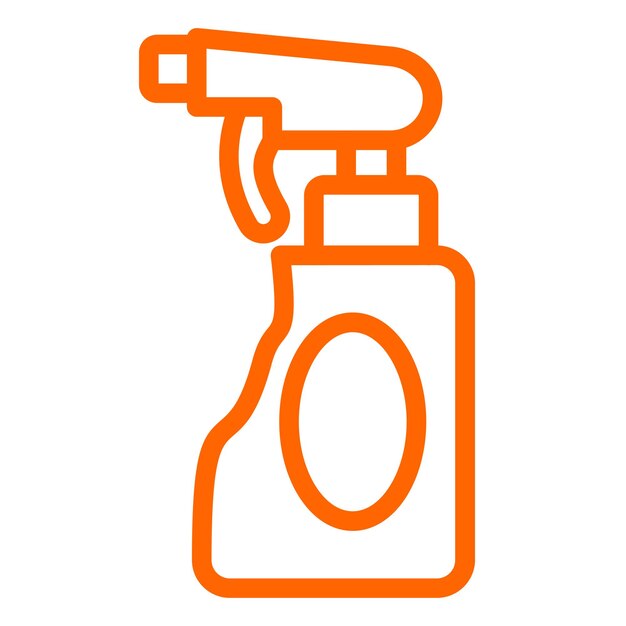 Diseño vectorial Estilo del icono del spray de limpieza