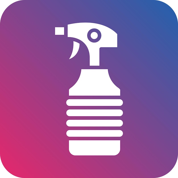 Diseño vectorial Estilo del icono del spray de limpieza
