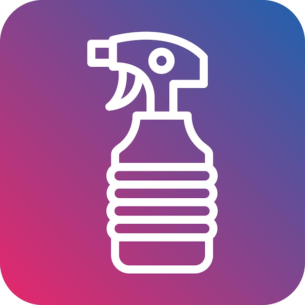 Diseño vectorial Estilo del icono del spray de limpieza