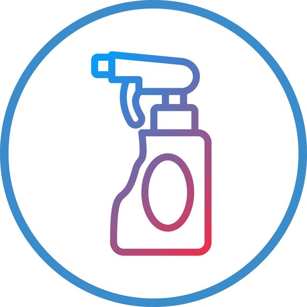 Diseño vectorial Estilo del icono del spray de limpieza