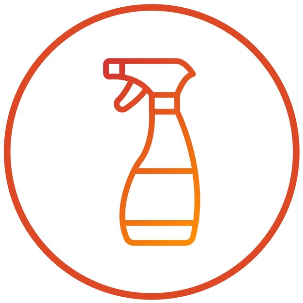 Diseño vectorial Estilo del icono del spray de limpieza