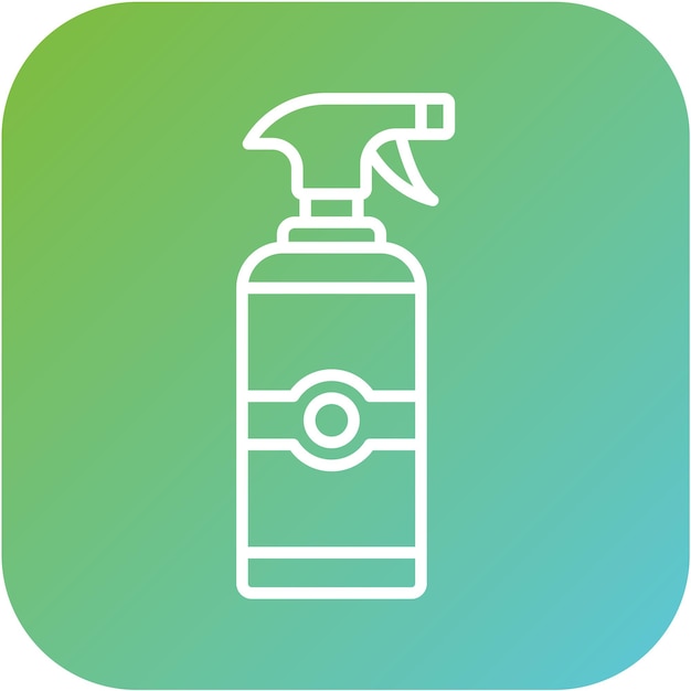 Diseño vectorial Estilo del icono del spray de limpieza
