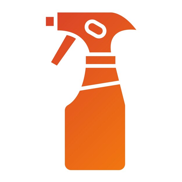 Diseño vectorial Estilo del icono del spray de limpieza