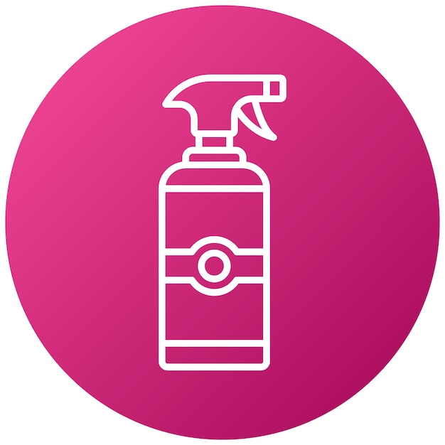 Diseño vectorial Estilo del icono del spray de limpieza