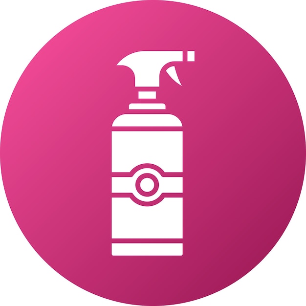 Diseño vectorial Estilo del icono del spray de limpieza