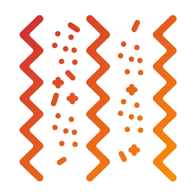 Diseño vectorial Estilo del icono de los streamers